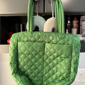 MZ wallace small quatro tote in bright green